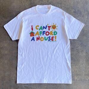 I Cant Afford A House Funny Clowncore Retro Graphic T-Shirt